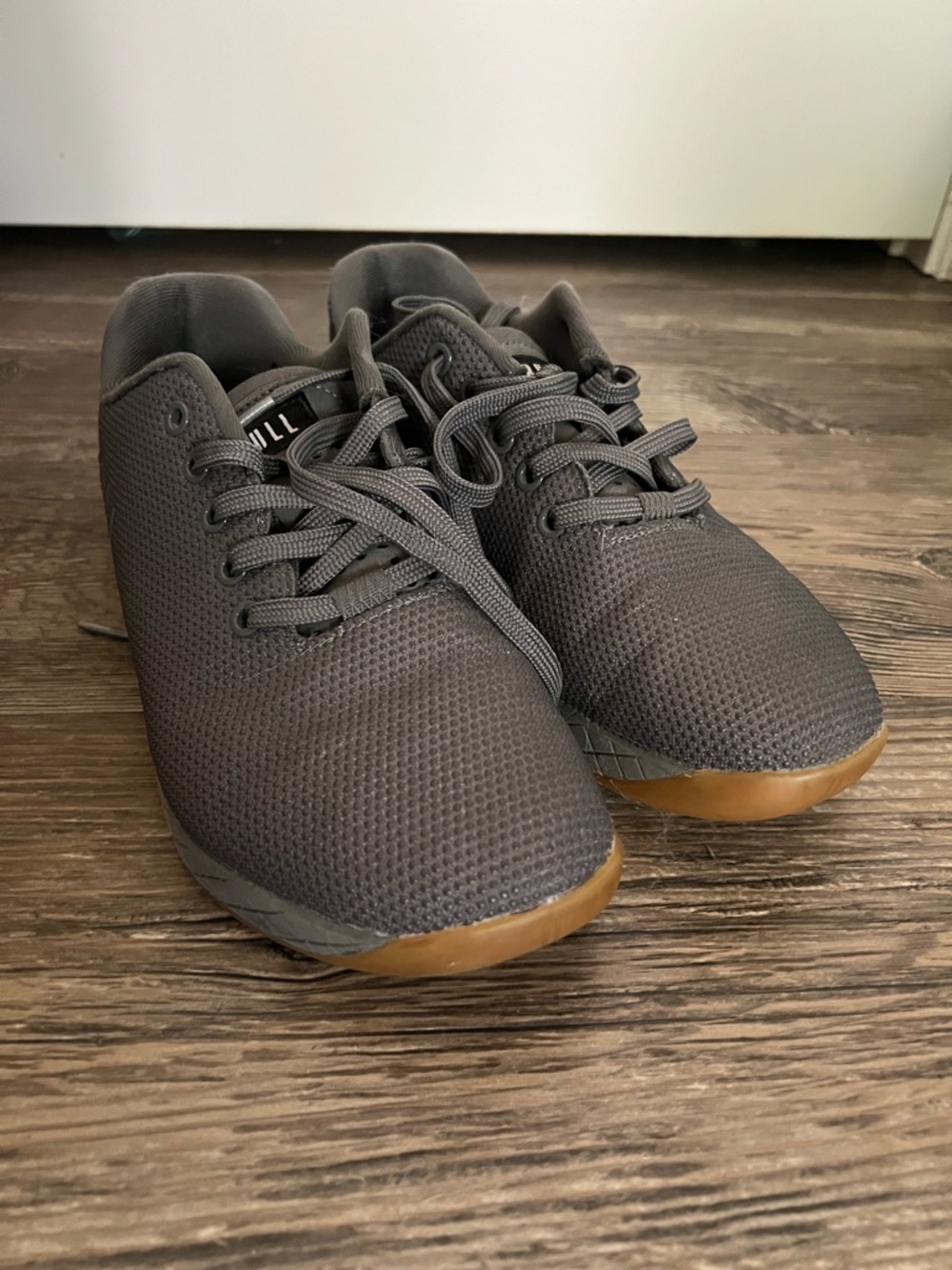 NOBULL Men's/Unisex Black Mesh Athletic Shoes with Gum Sole